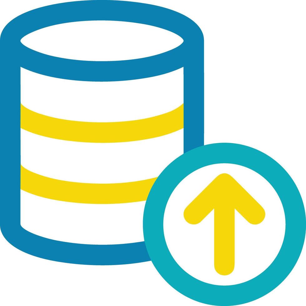 almacenamiento datos icono símbolo imagen para base de datos ilustración vector