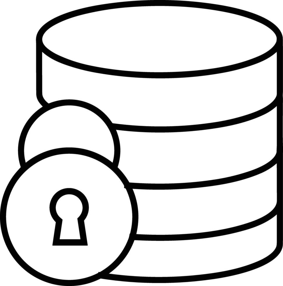 Storage data icon symbol image for database illustration vector