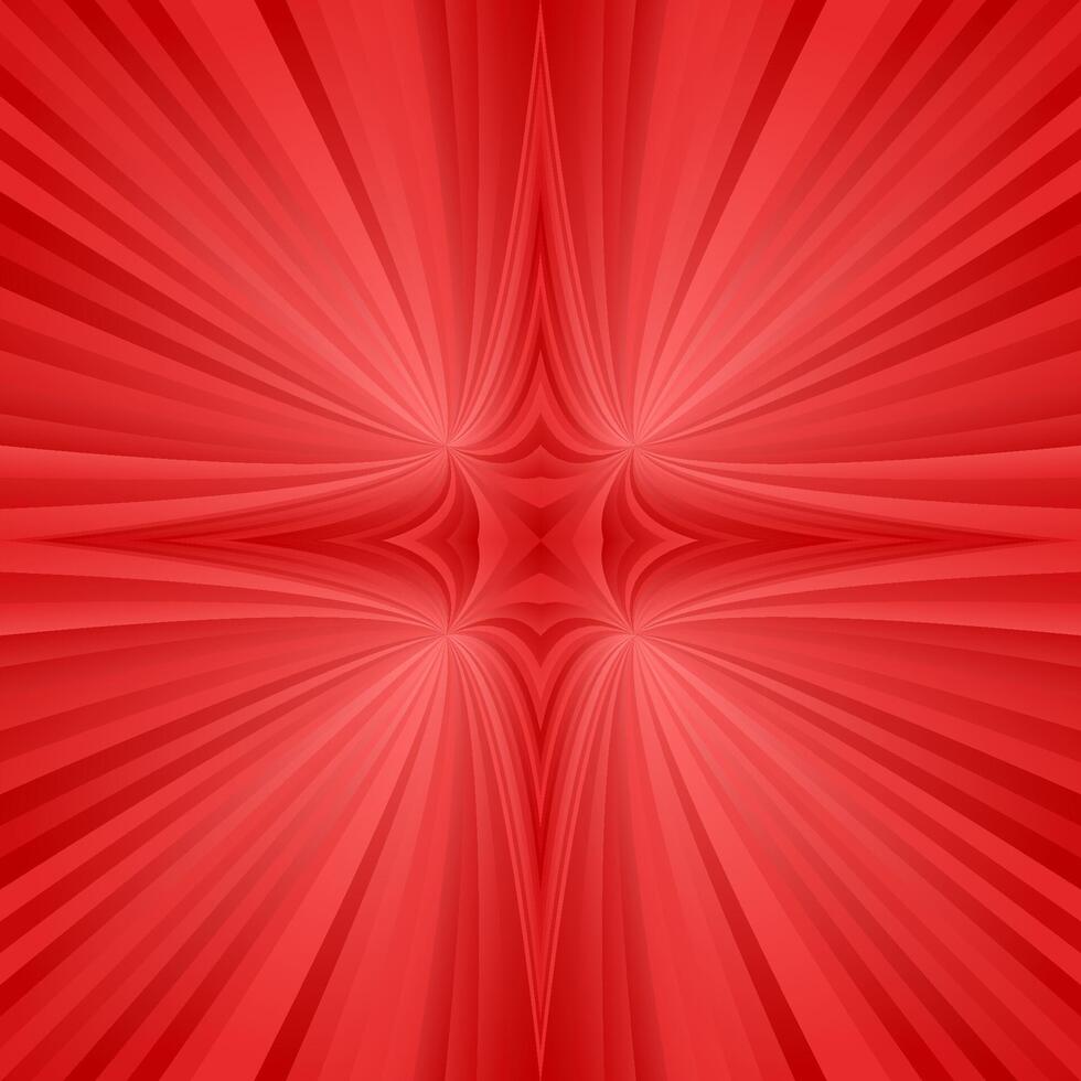 Red mirror symmetric ray background vector