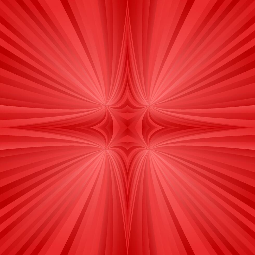 Red mirror symmetric ray background vector