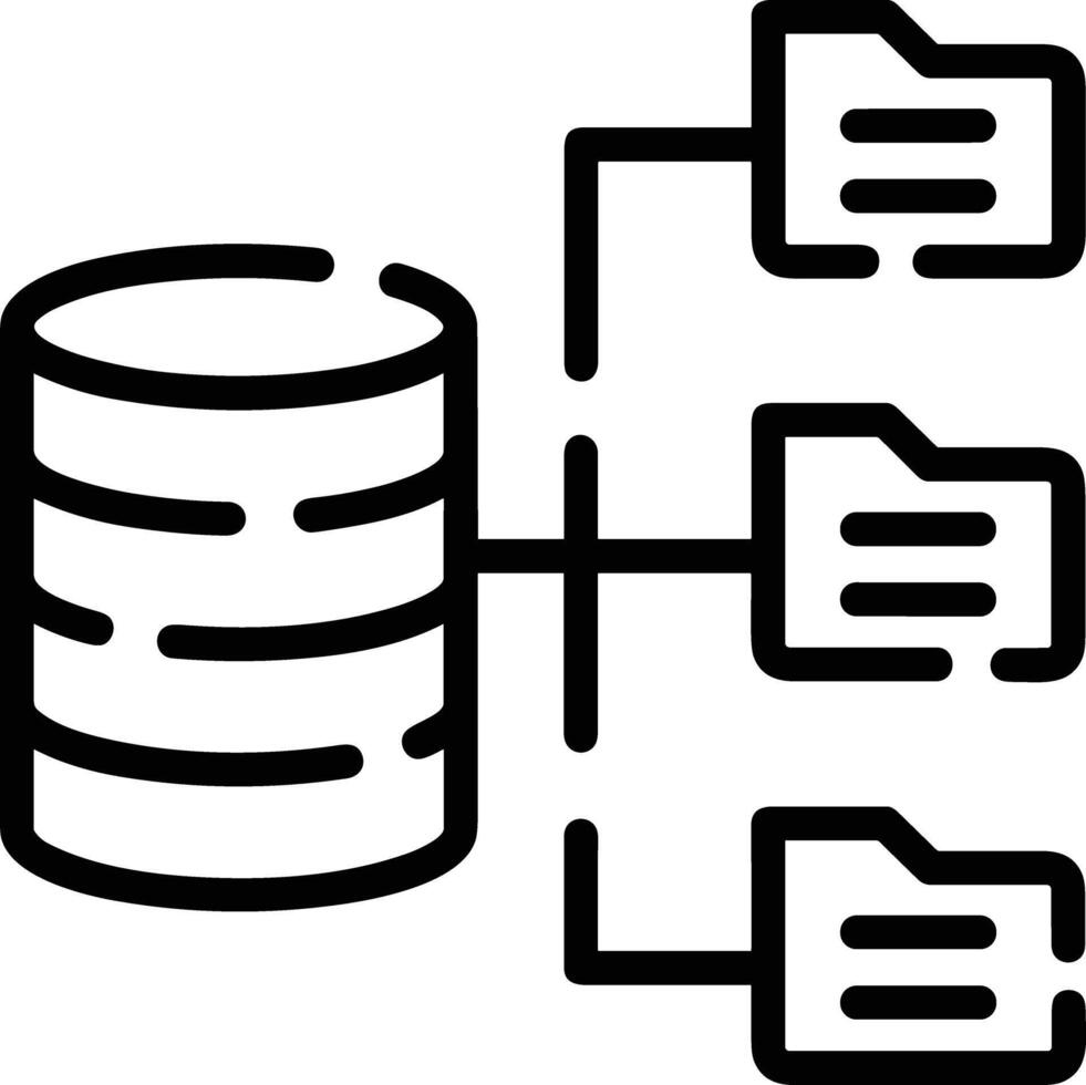 Storage data icon symbol image for database illustration vector