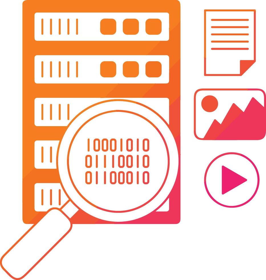 Storage data icon symbol image for database illustration vector
