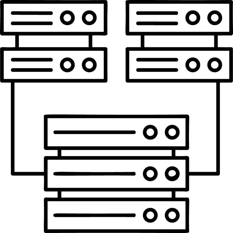 Storage data icon symbol image for database illustration vector