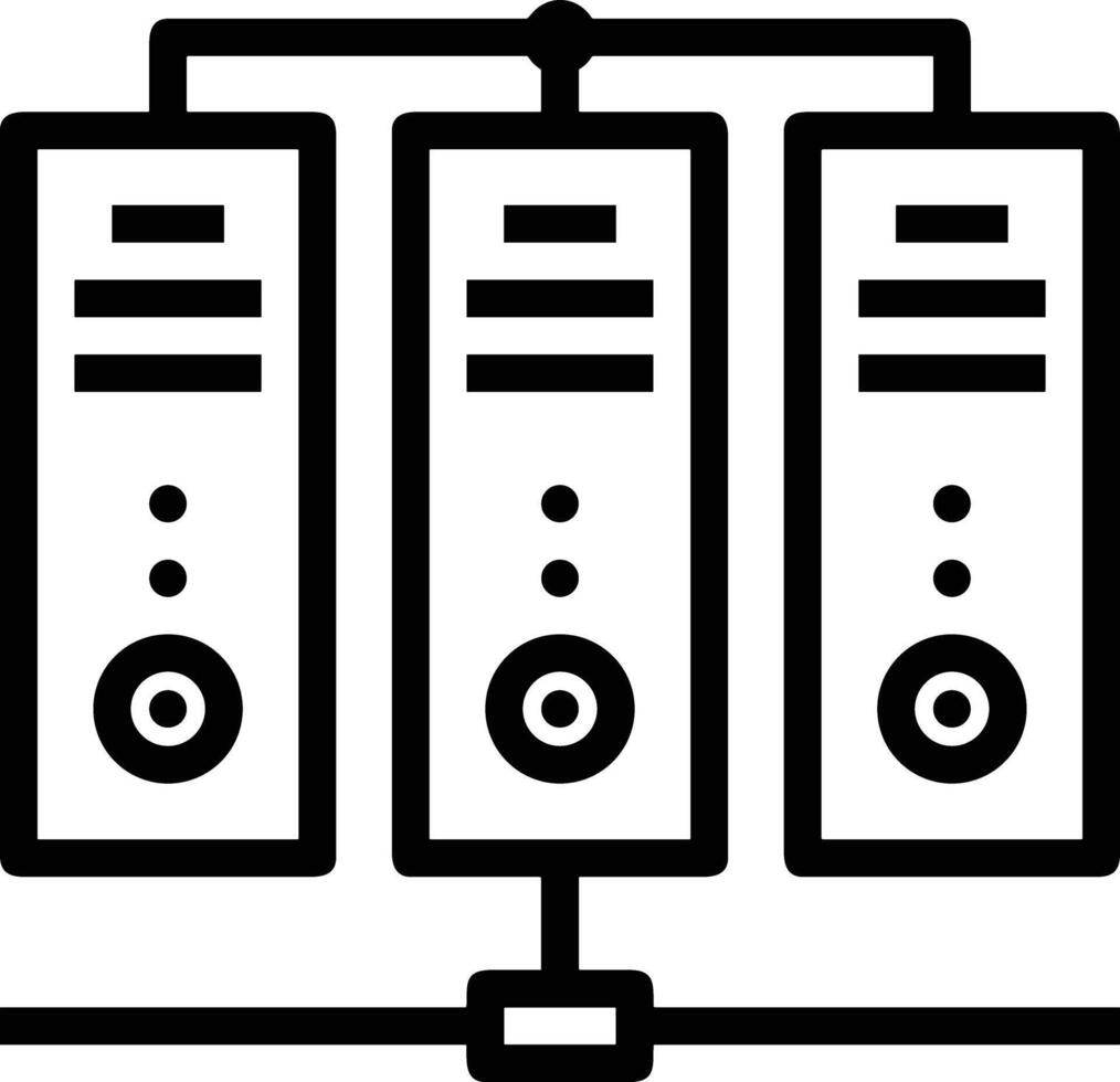 Storage data icon symbol image for database illustration vector