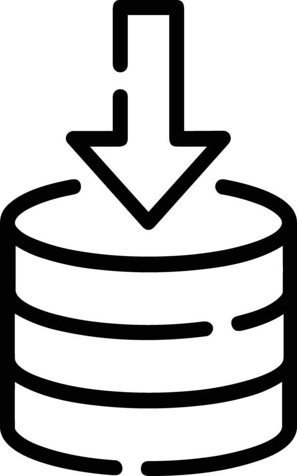 Storage data icon symbol image for database illustration vector