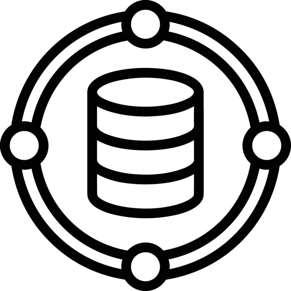 Storage data icon symbol image for database illustration vector