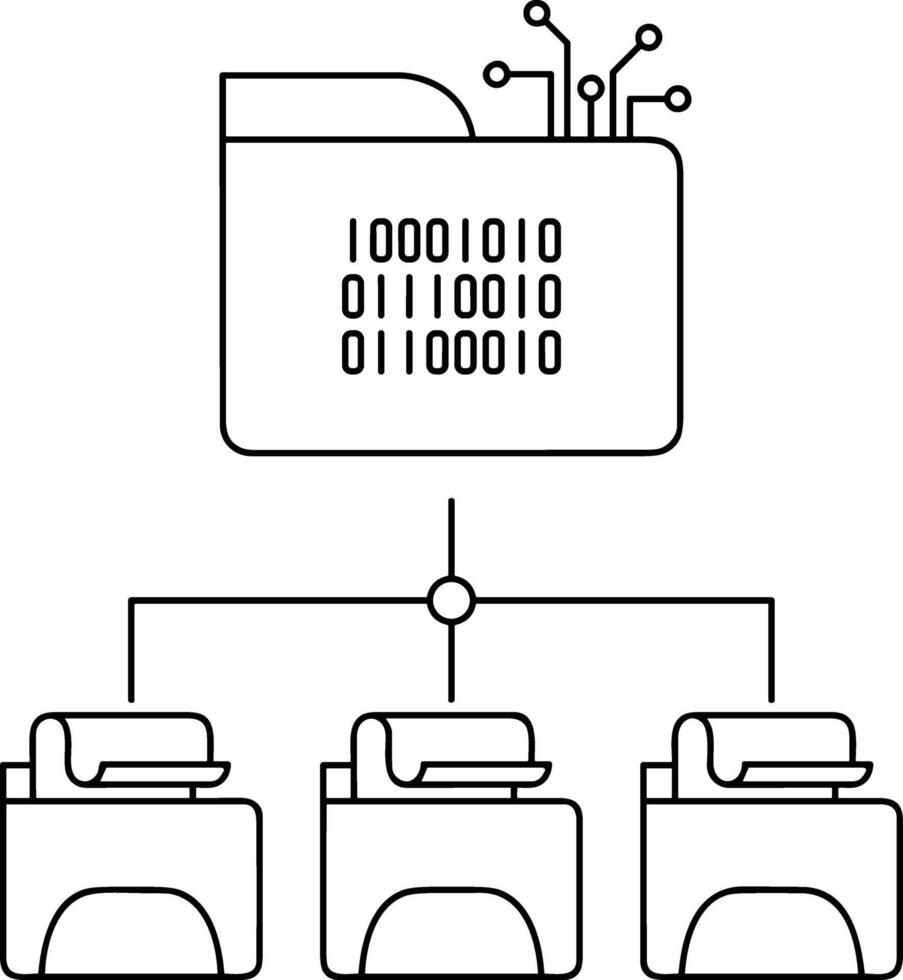 Storage data icon symbol image for database illustration vector