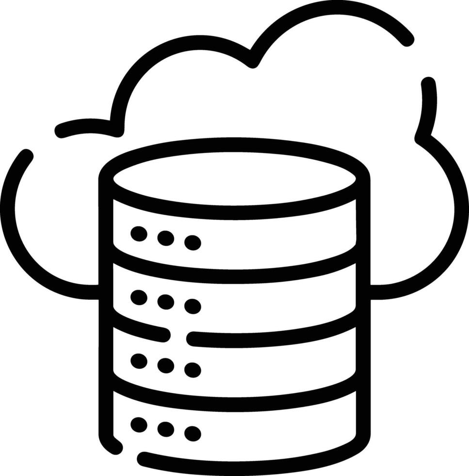 Storage data icon symbol image for database illustration vector