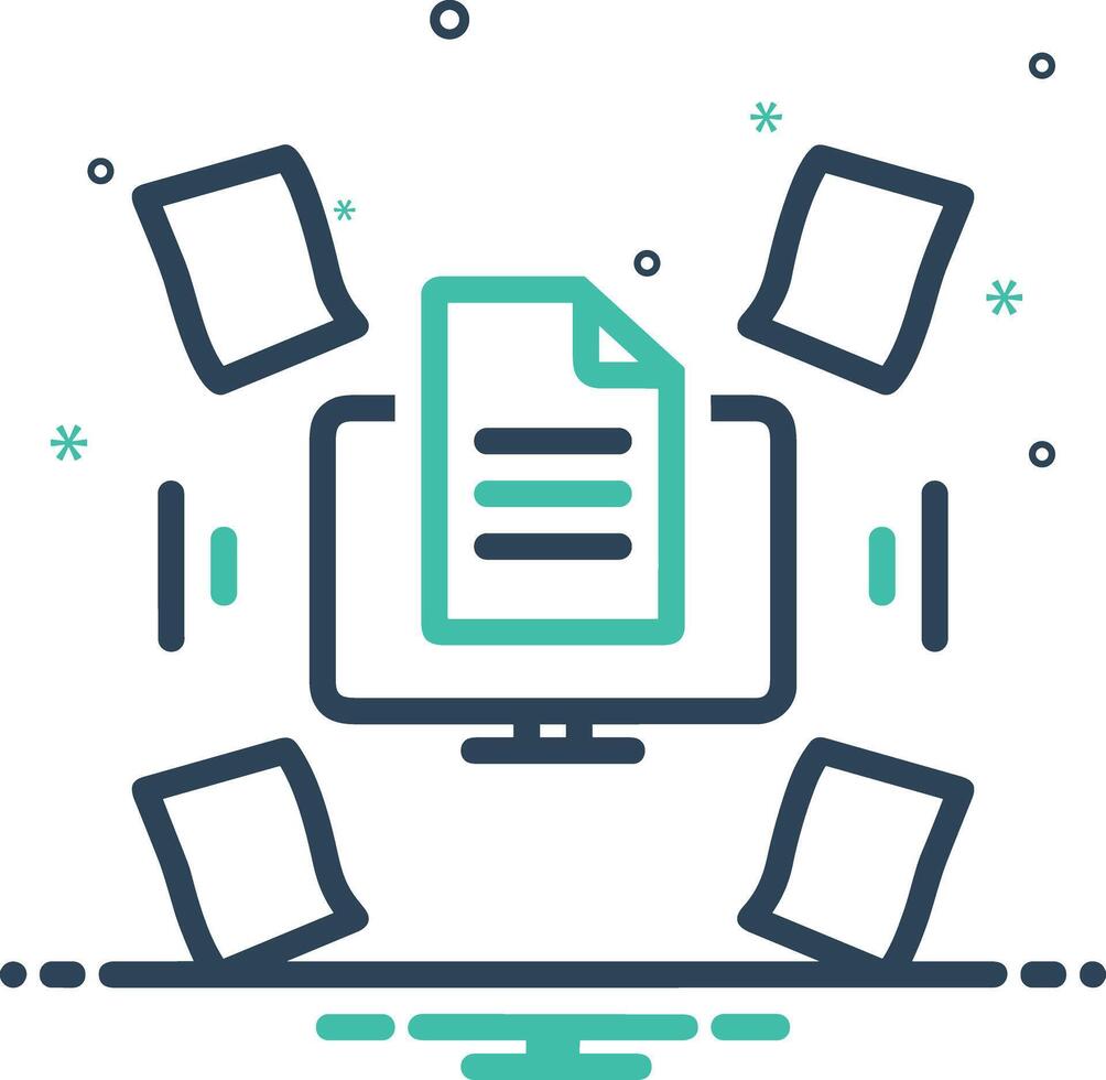 Storage data icon symbol image for database illustration vector