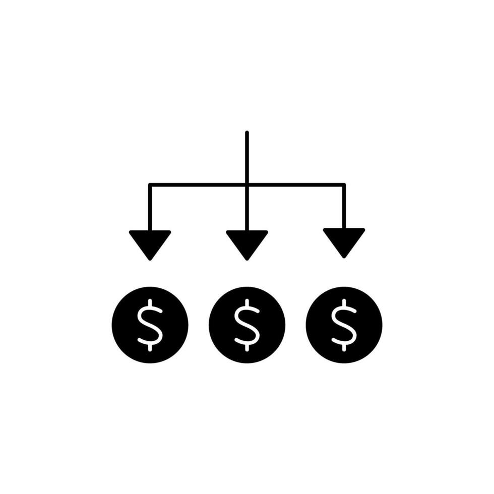 expense concept line icon. Simple element illustration. expense concept outline symbol design. vector
