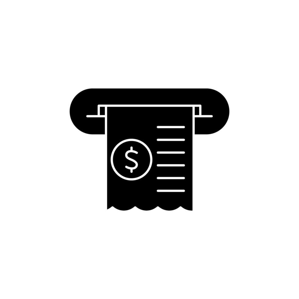 bill concept line icon. Simple element illustration. bill concept outline symbol design. vector