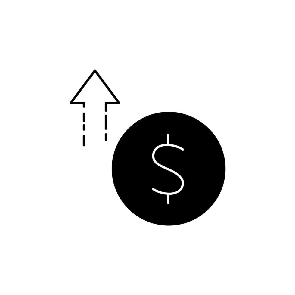 high price concept line icon. Simple element illustration. high price concept outline symbol design. vector