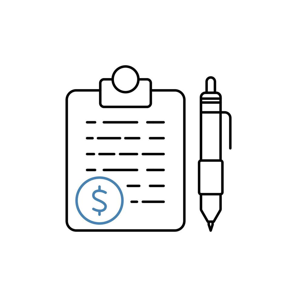quotation concept line icon. Simple element illustration. quotation concept outline symbol design. vector