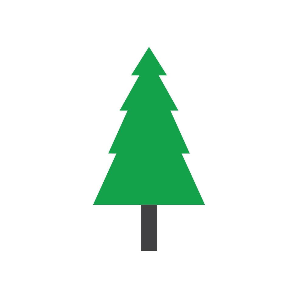 simple pine or fir tree logo pine house evergreen.for pine forest adventurers camping nature badges and business. vector
