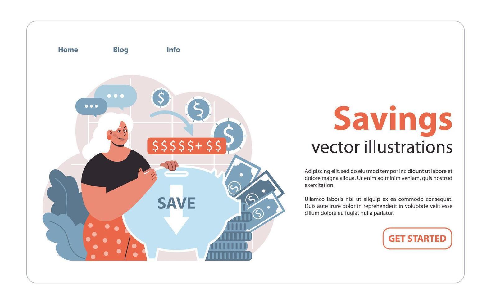 Savings Strategy Concept. Smart deposit habits leading to significant nest egg growth. vector