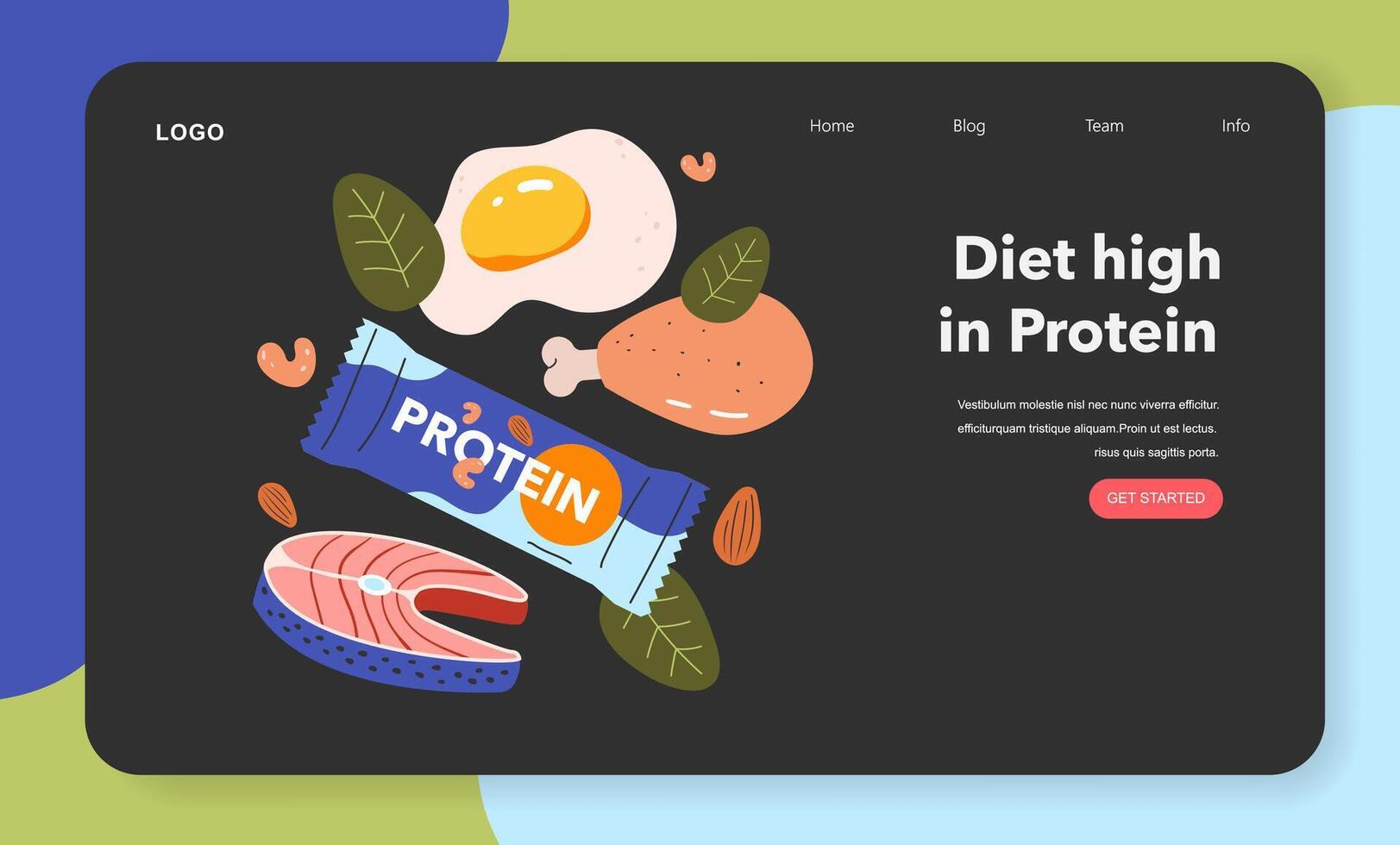 Dietary Trends. Flat Illustration vector