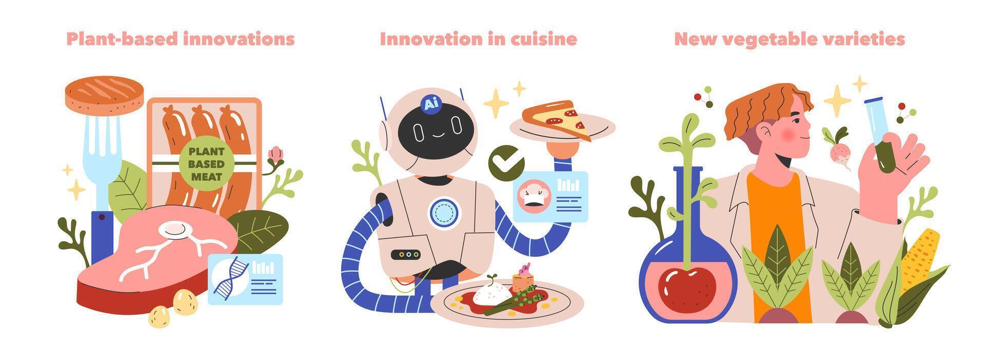 Emerging Ingredients. Flat Illustration vector