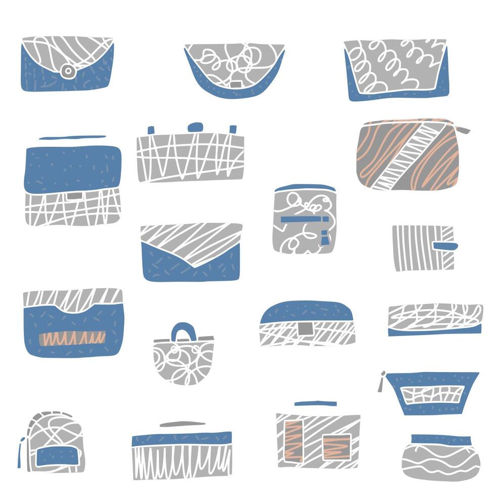 Set of handbags. design illustration. vector