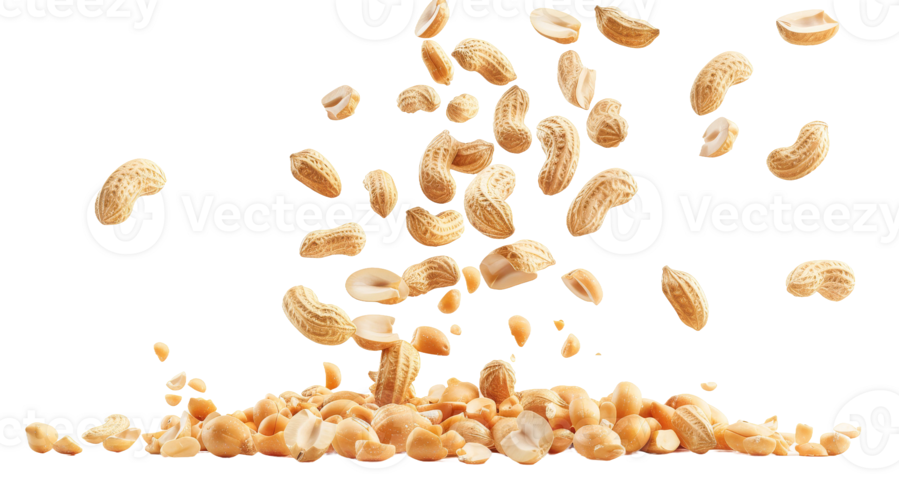 Peanuts on Transparent Background, Format png