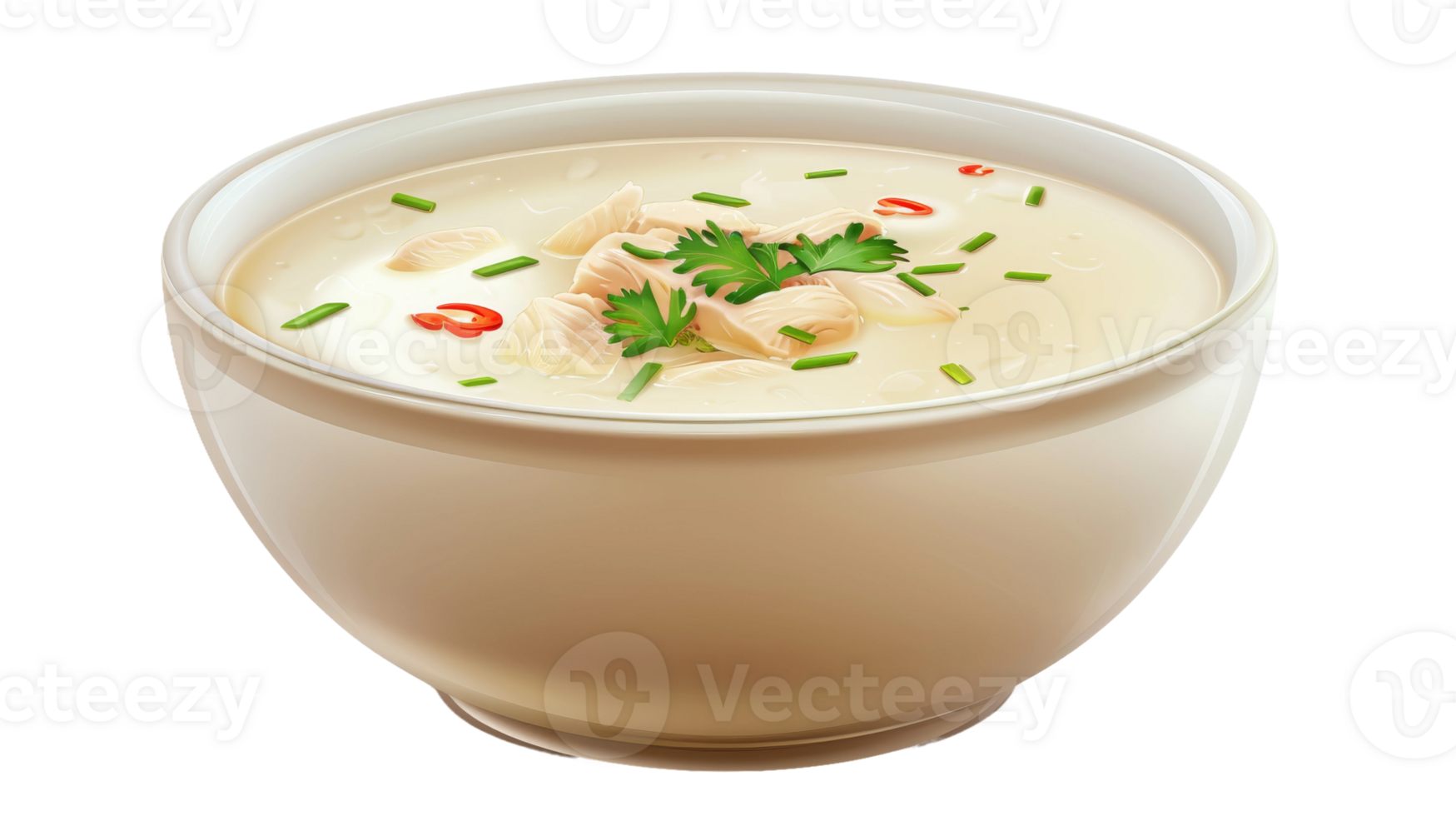 Chicken Soup on Transparent Background, Format png