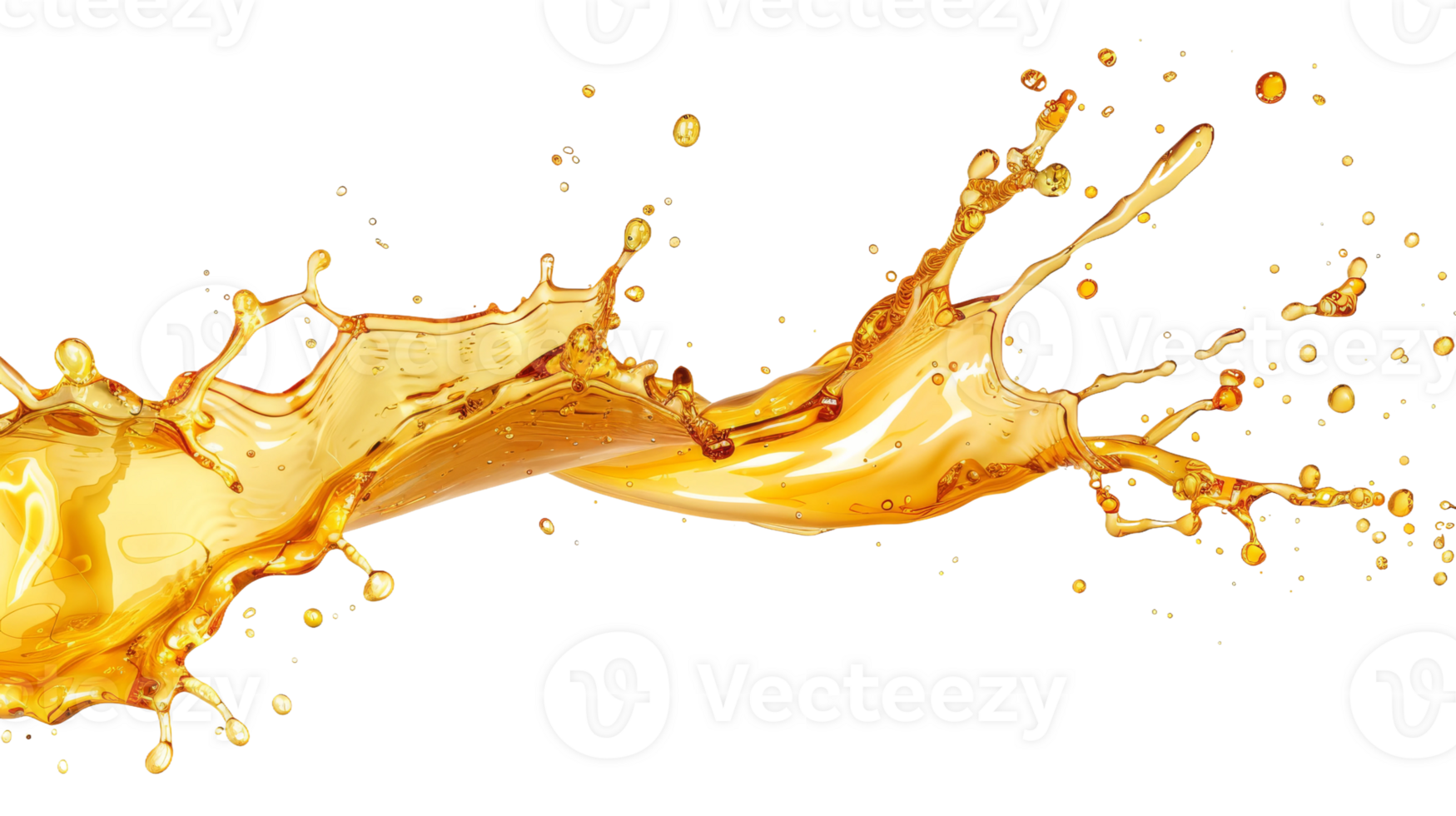 Oil Splash on Transparent Background, Format png