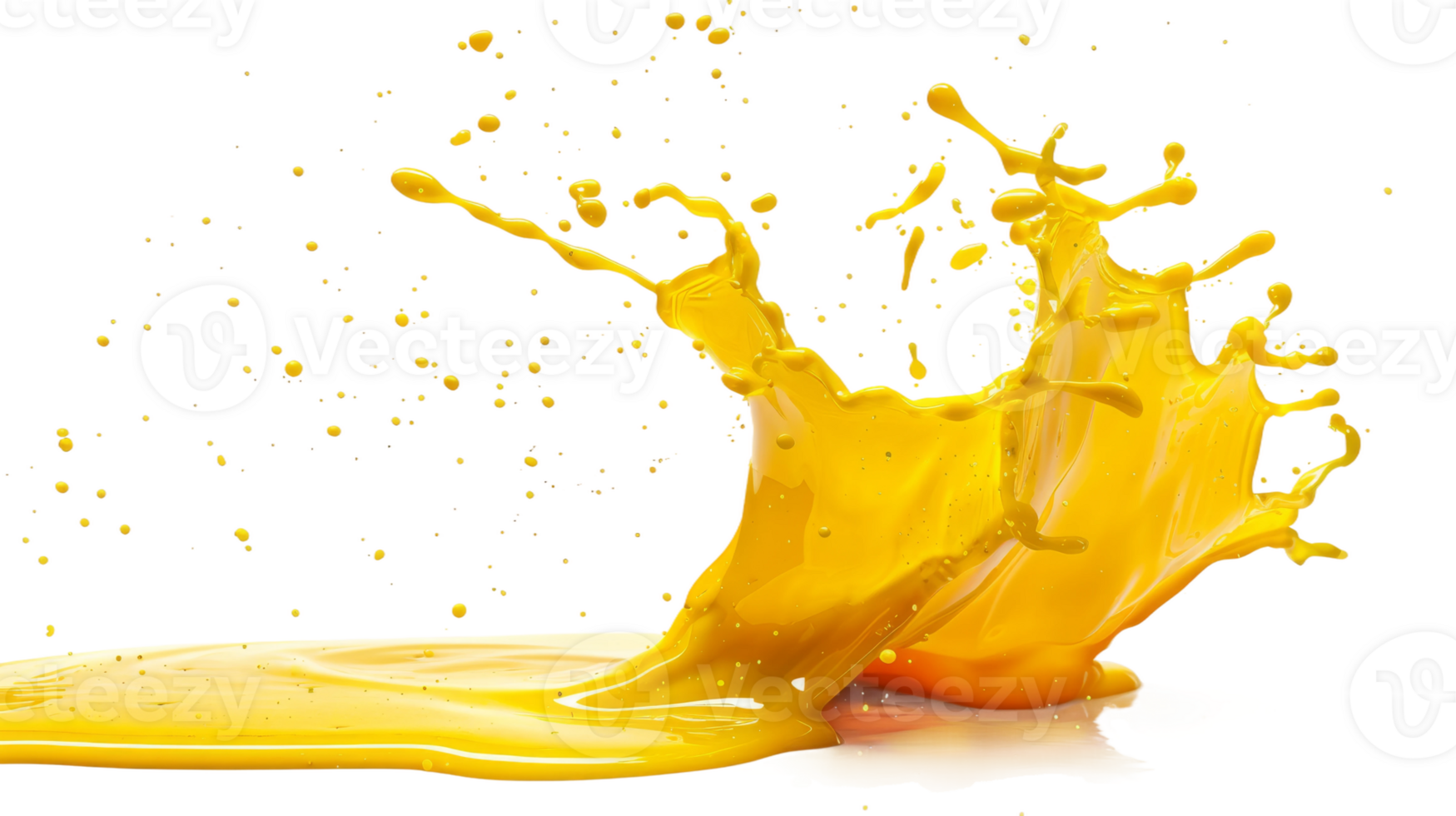 Oil Splash on Transparent Background, Format png