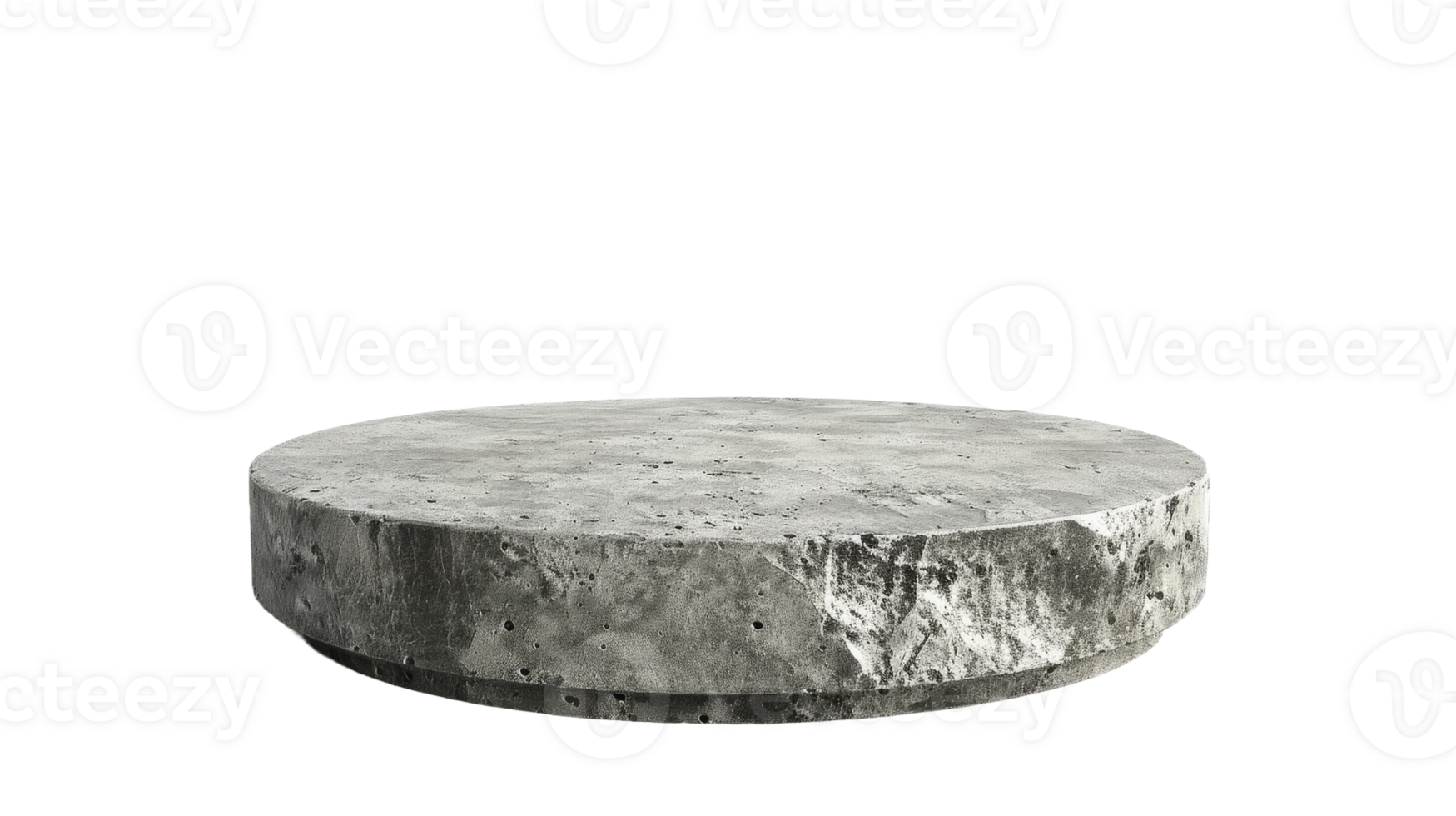 Isolated Stone Podium for Product Display on Transparent Background, Format png