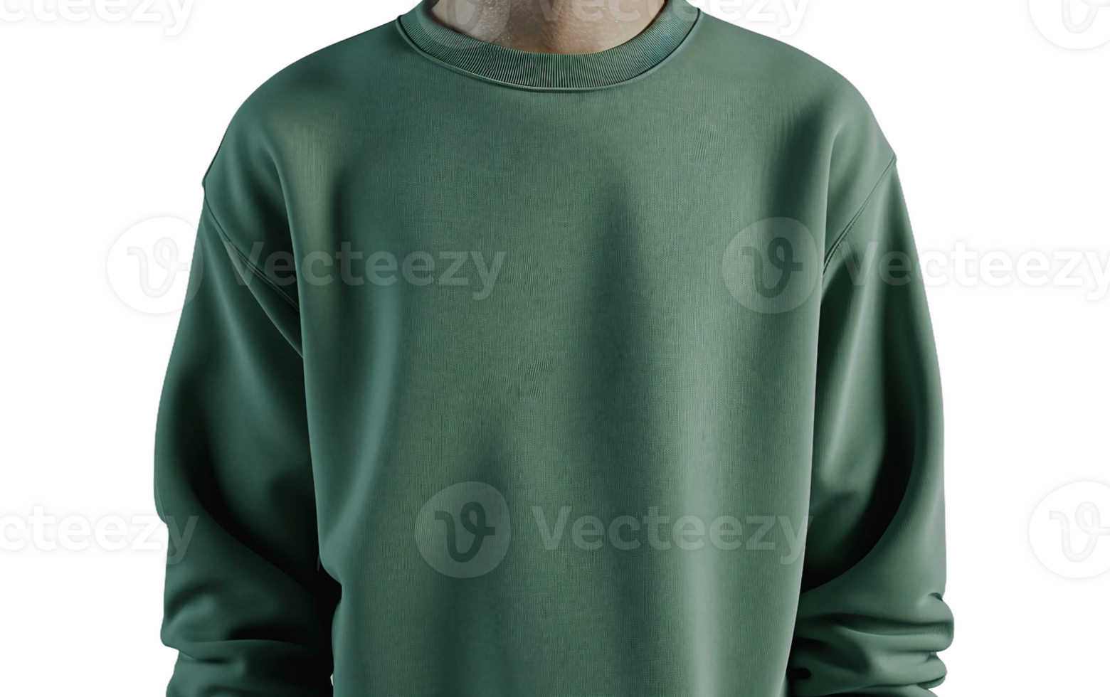 Green Sweatshirt on Transparent Background png