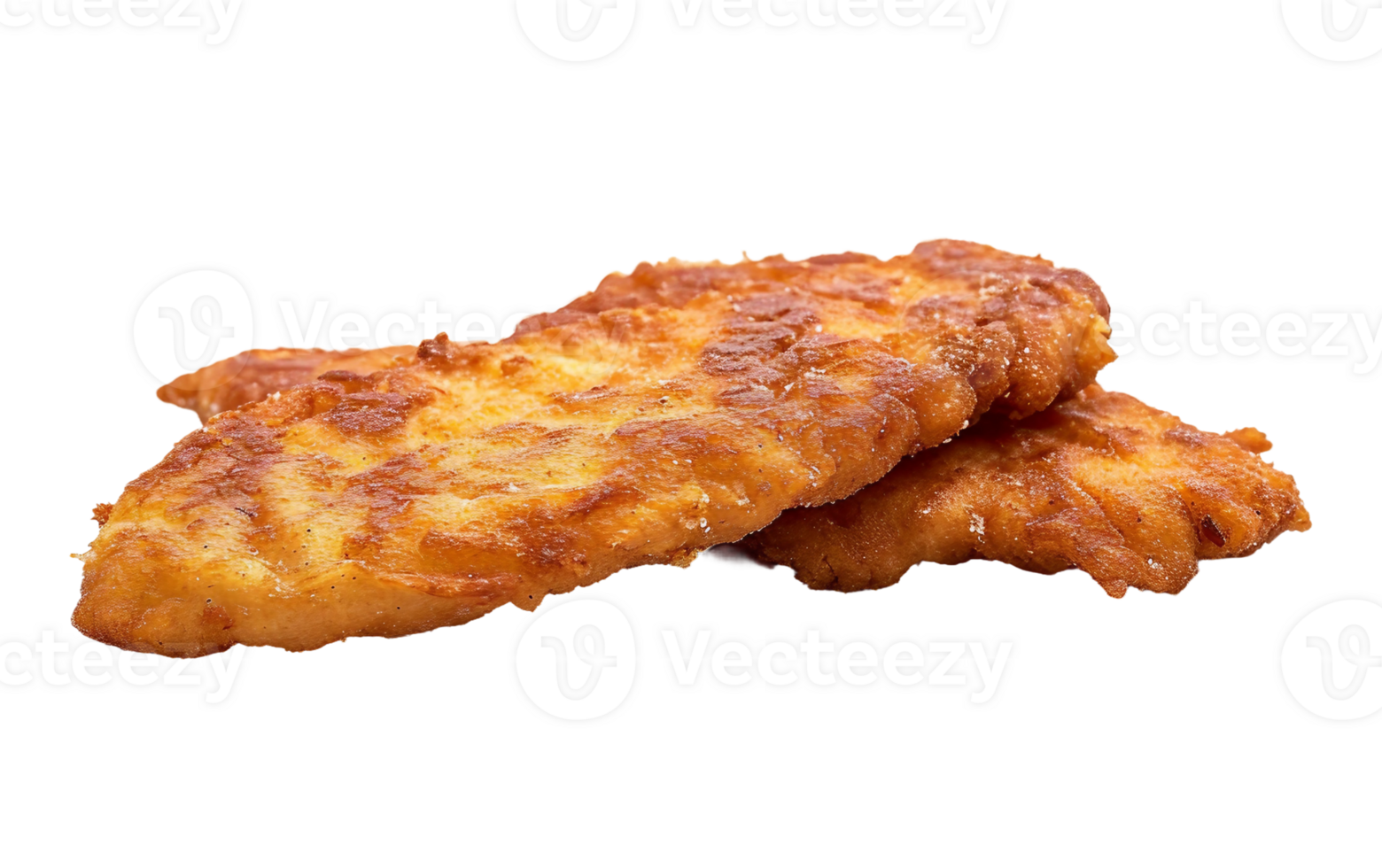 schnitzel realism på transparent bakgrund png