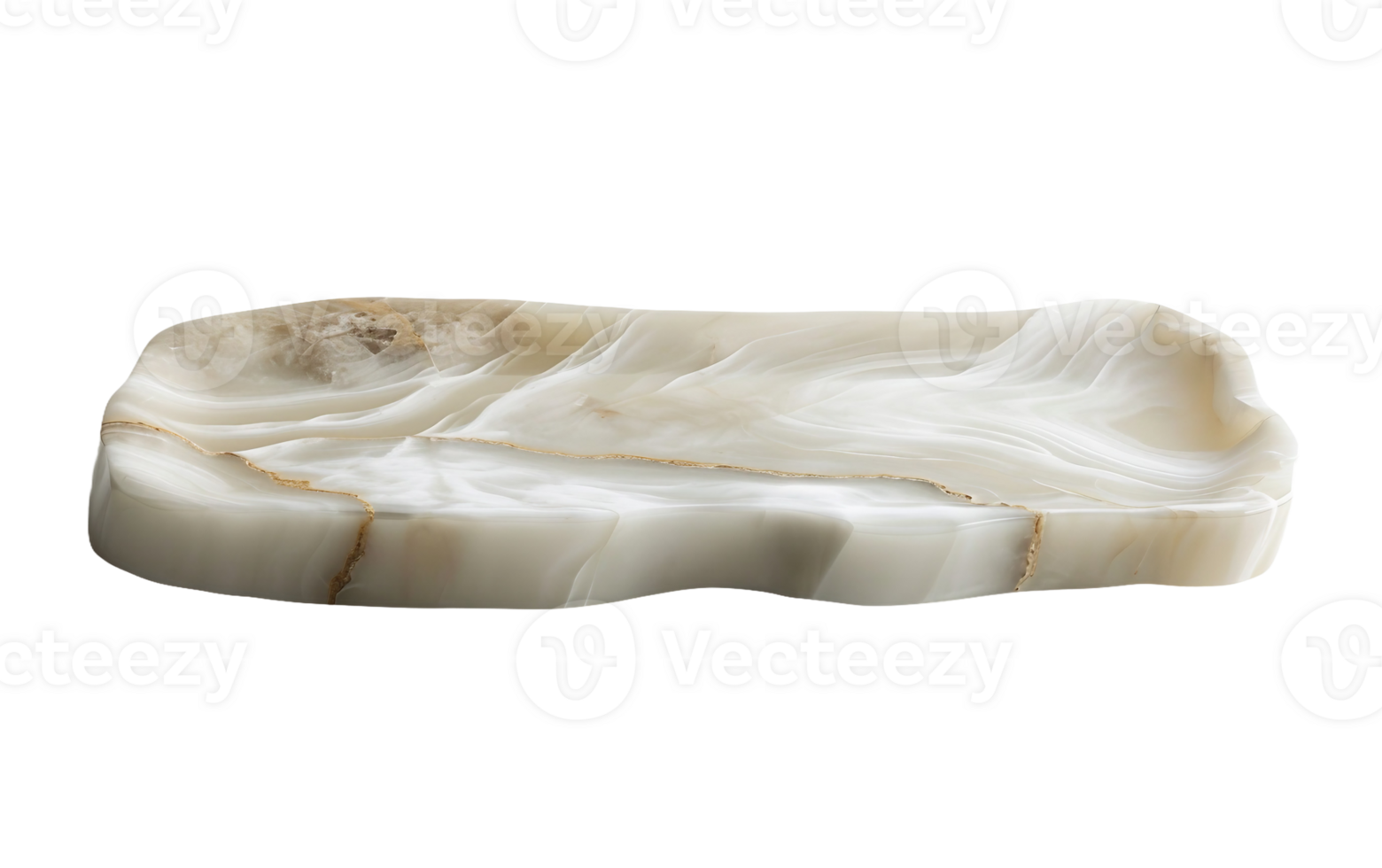 Alabaster Serving Tray on Transparent Background png