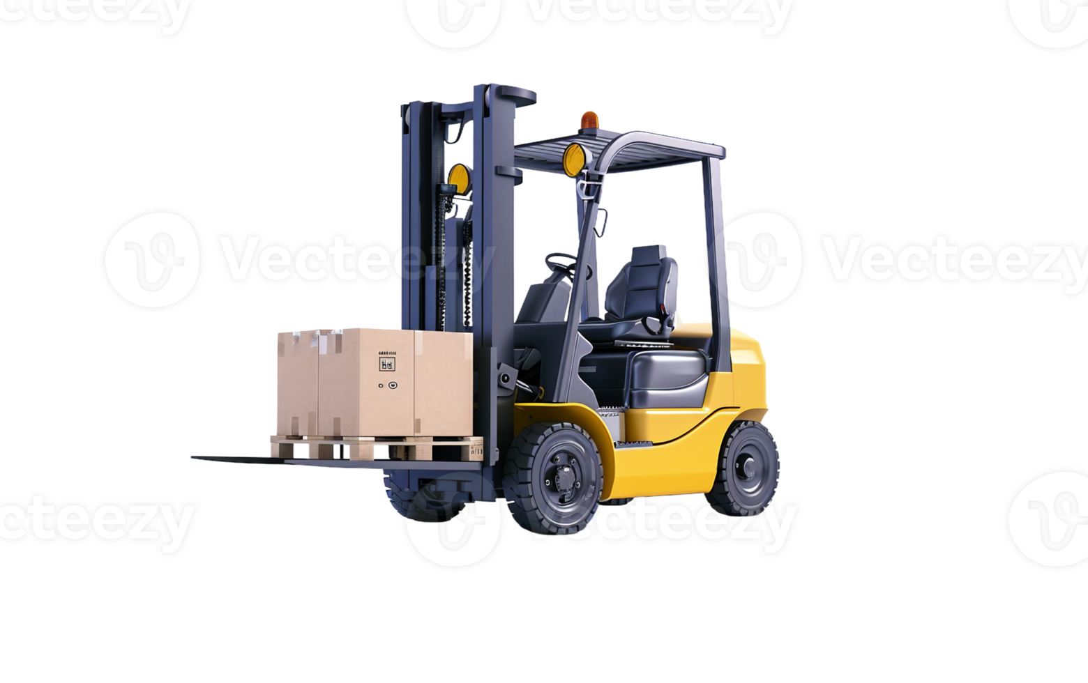 Forklift Operations on Transparent Background png