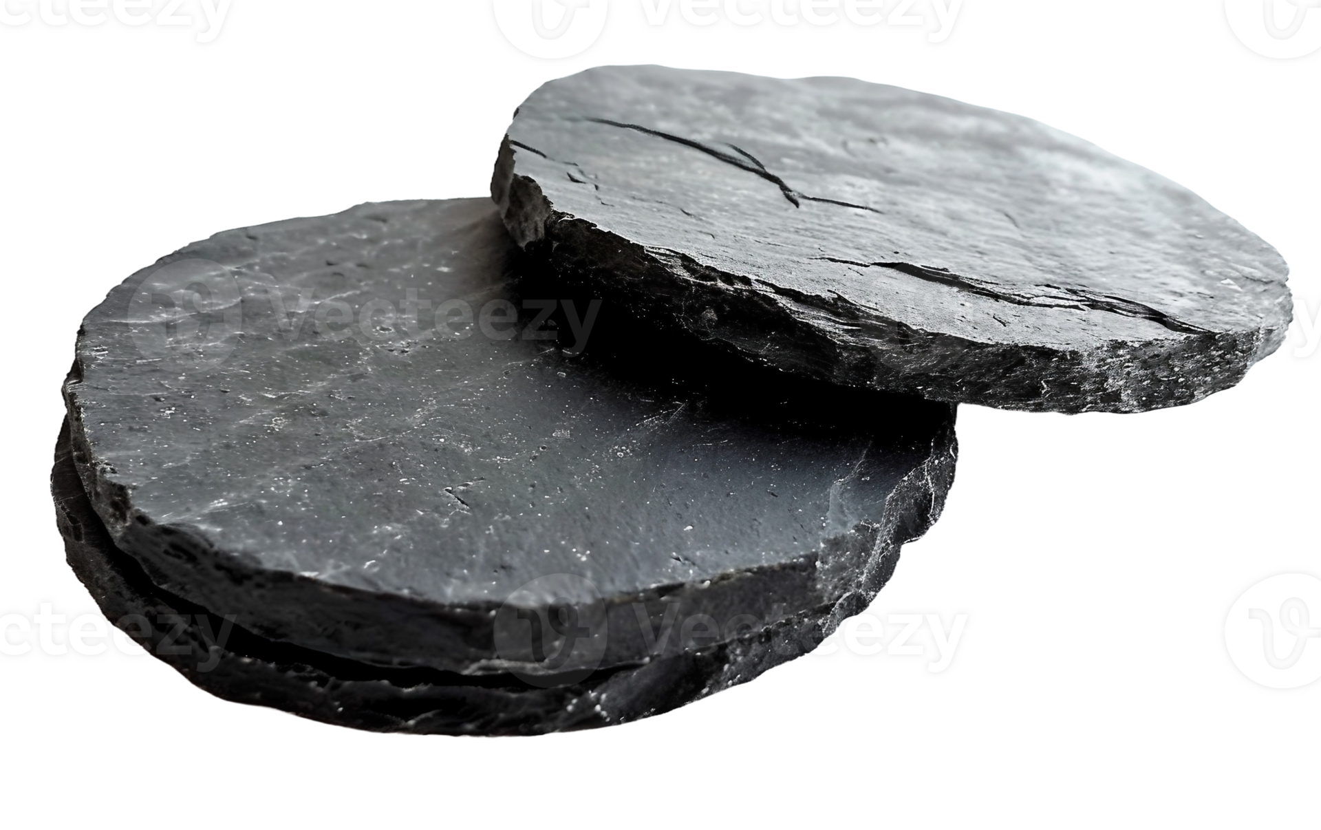 Basalt Coasters for Stylish Settings on Transparent Background 44013313 PNG