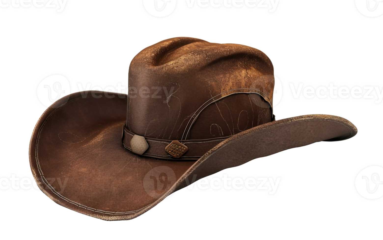 Brown Cowboy Hat on Transparent Background png