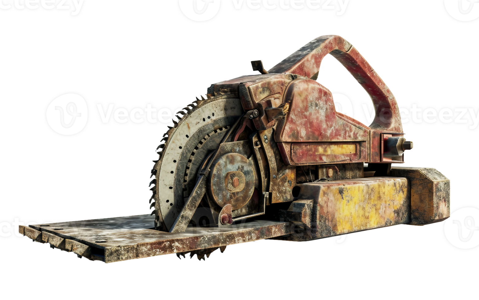 Concrete Saw on White on Transparent Background png