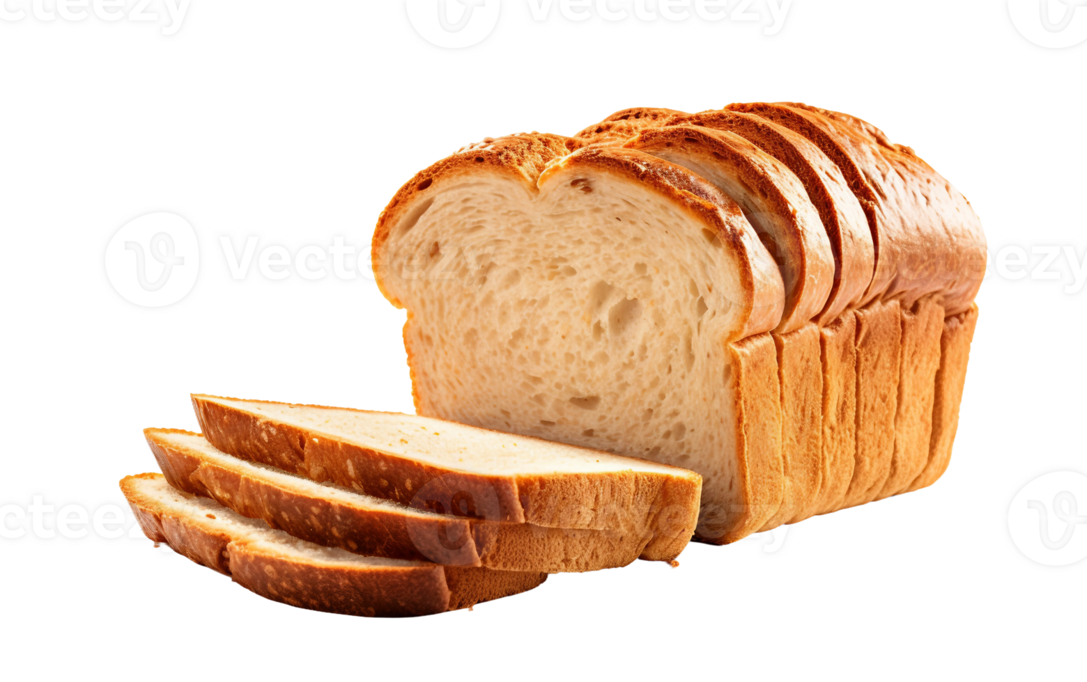 pane fetta su bianca trasparente sfondo, formato png