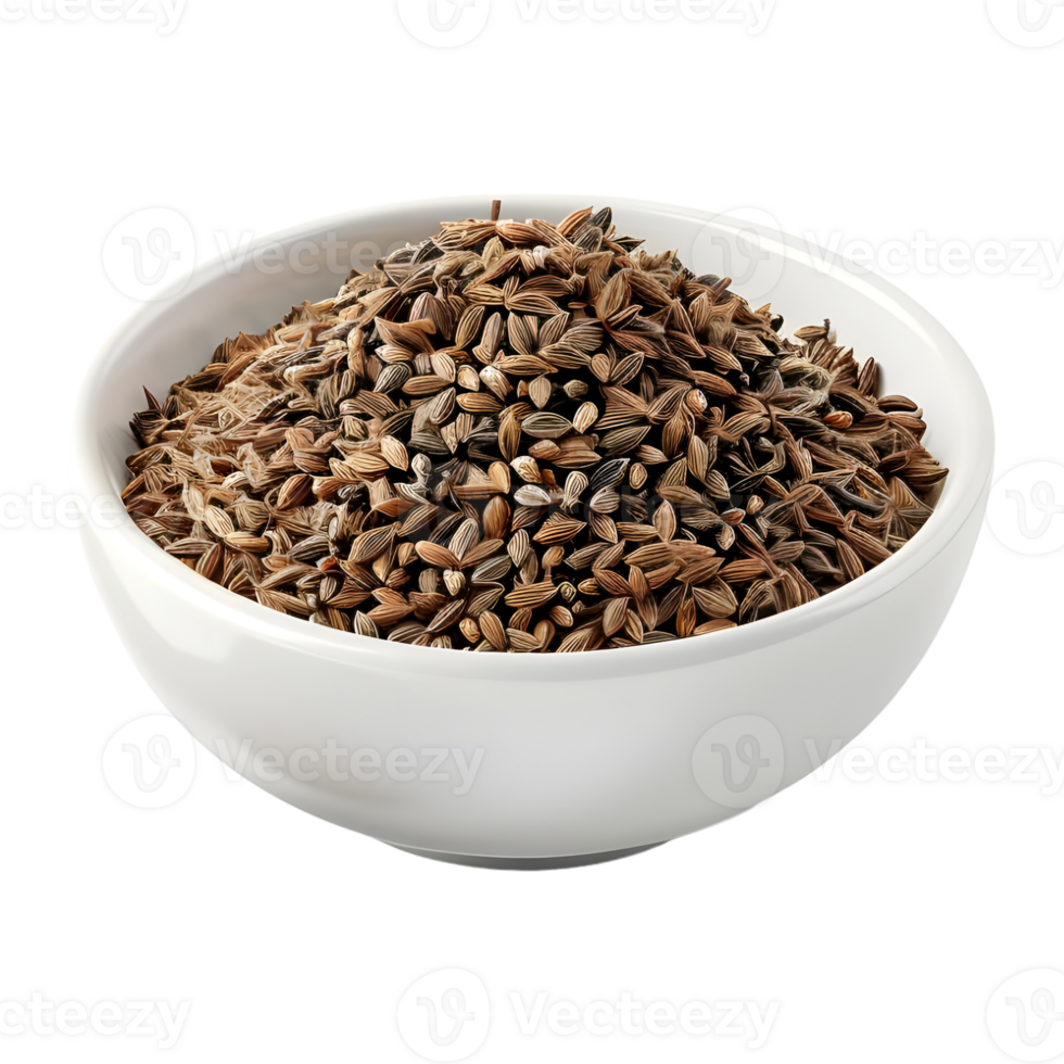 3D Rendering of a Dry Spices in a Bowl Grinded on Transparent Background png