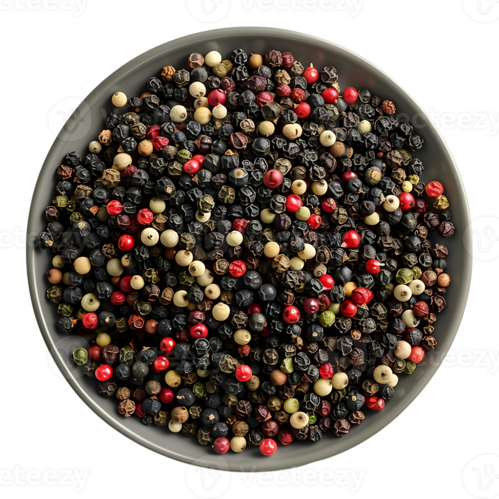 3D Rendering of a Dry Spices in a Plate on Transparent Background png