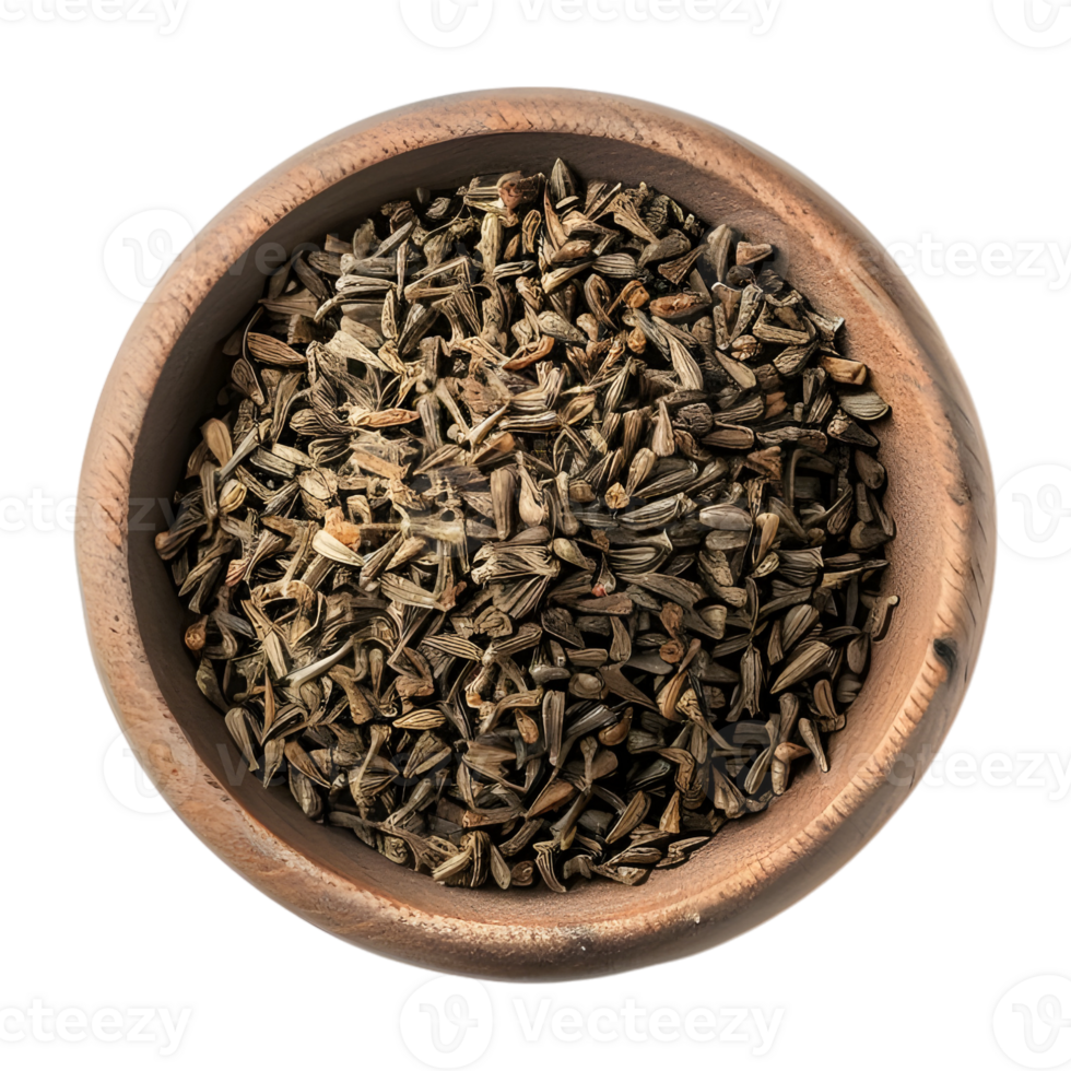 3D Rendering of a Dry Spices in a Bowl Grinded on Transparent Background png