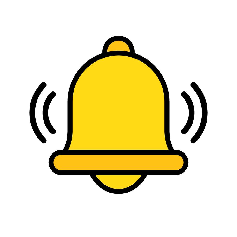 Vibrating bell icon. Notification and contact. Jingle icon. vector