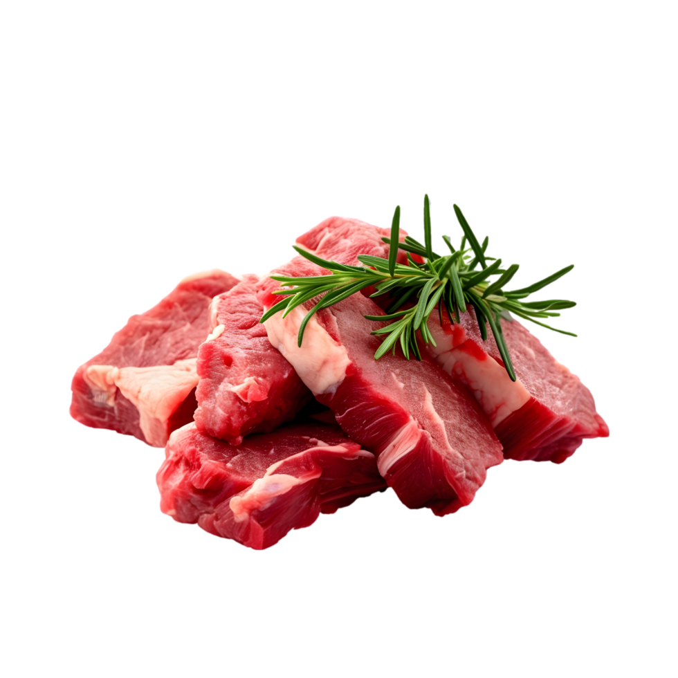 AI generated raw meat png