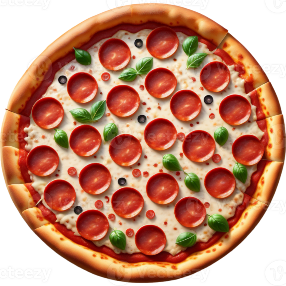 ai generado realista Pizza pepperoni png