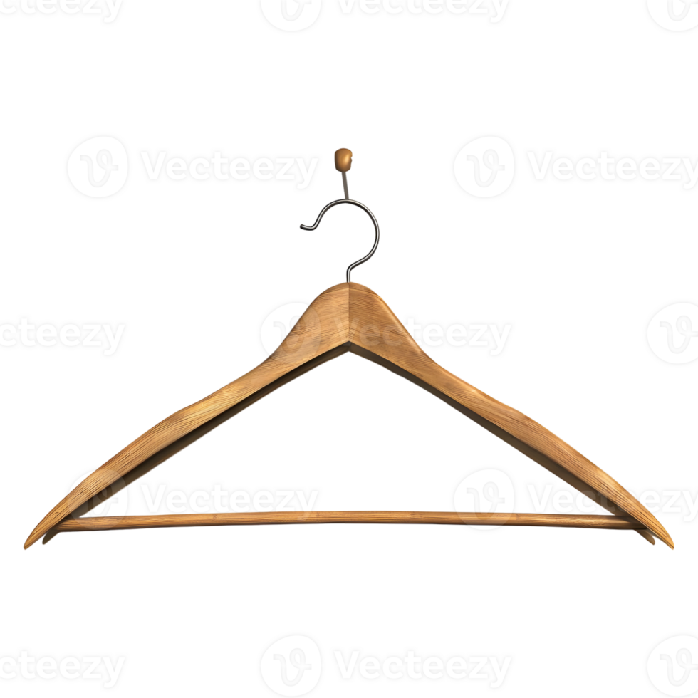 3D Rendering of a Cloth Hanger for Cupboard on Transparent Background png