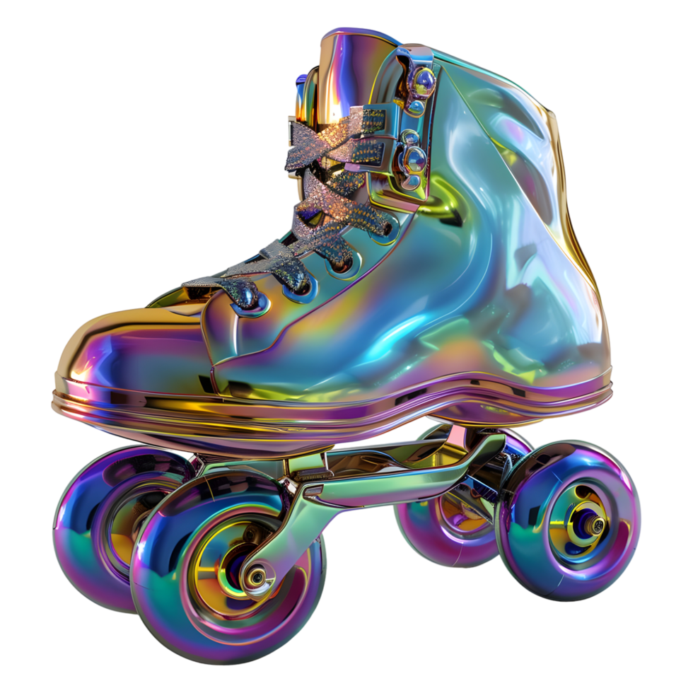 3d Renderização do uma patinação sapatos em transparente fundo png