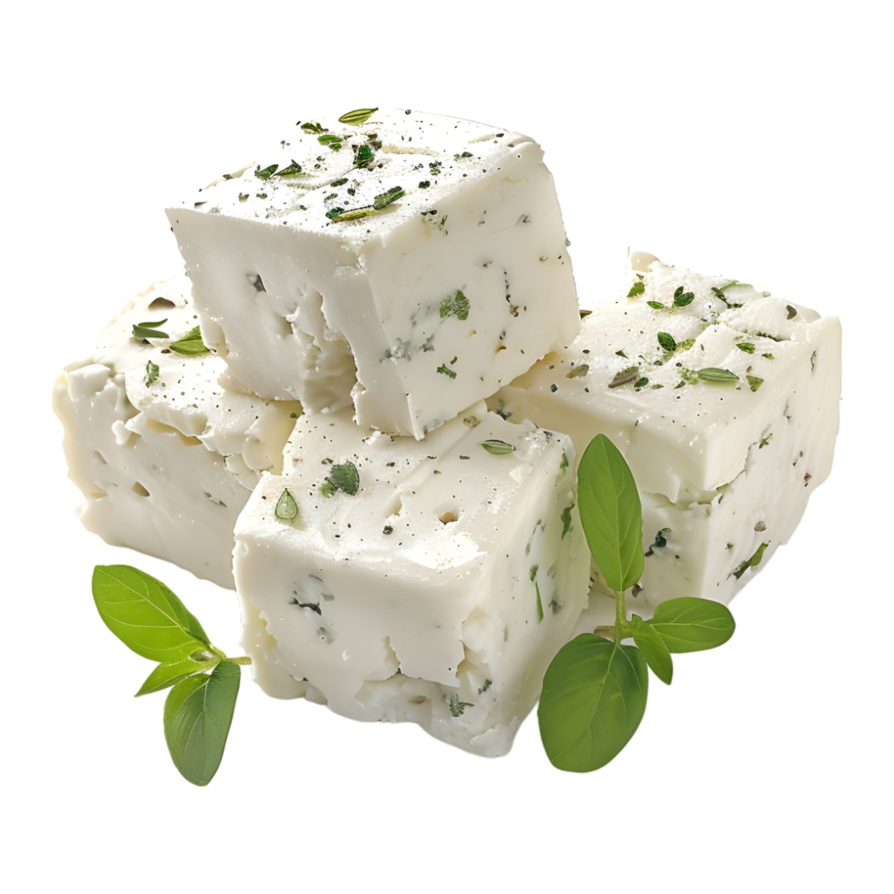 3d Rendern von ein Deutschland Feta Weiß Käse auf transparent Hintergrund png