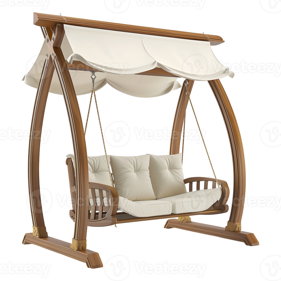 3D Rendering of a Luxury Swing At Home on Transparent Background png