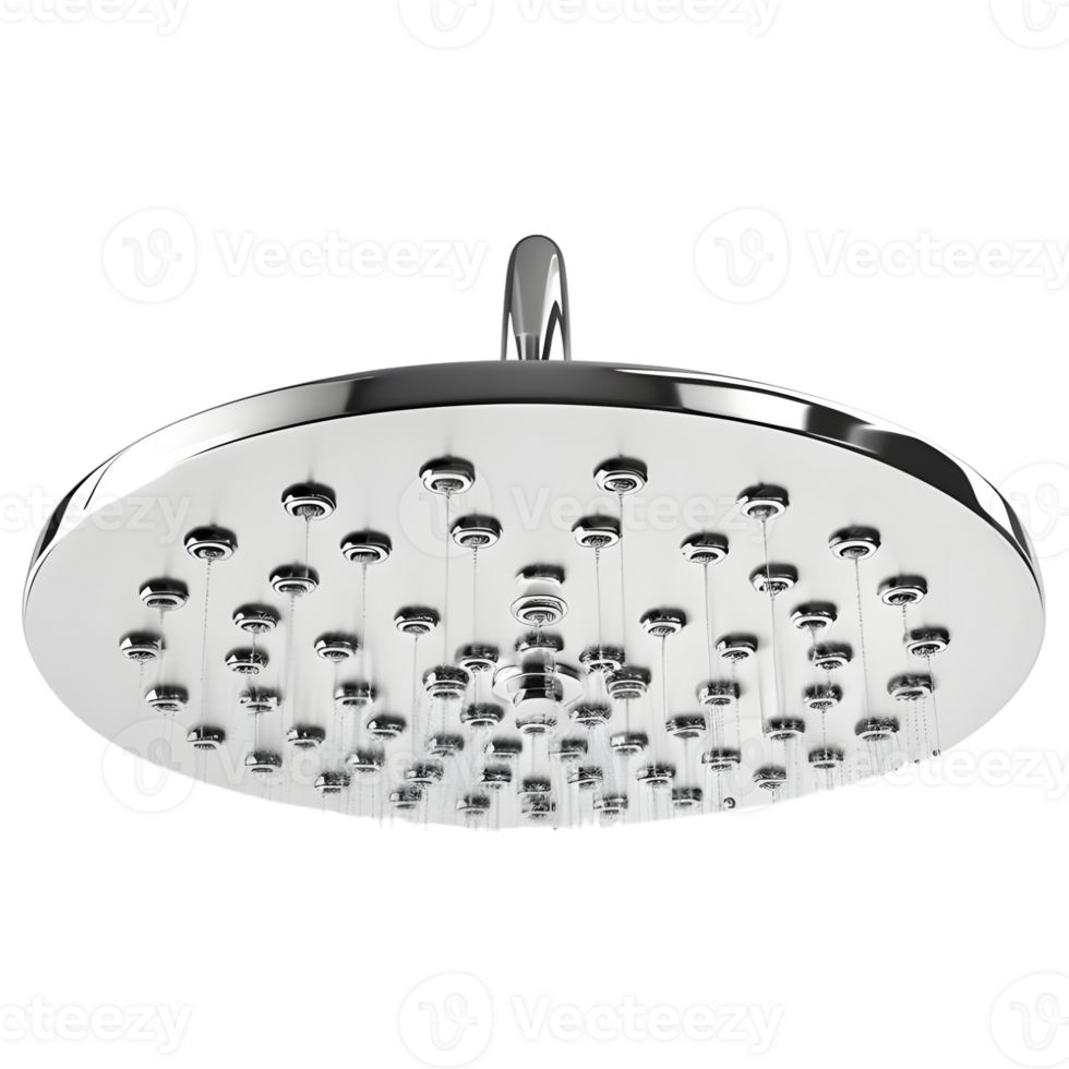 3D Rendering of a Washroom Shower on Transparent Background png