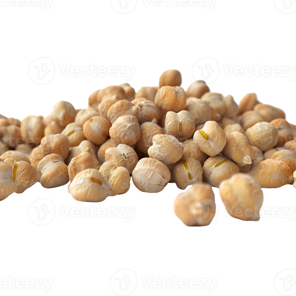 3D Rendering of a White Chickpeas on Transparent Background png