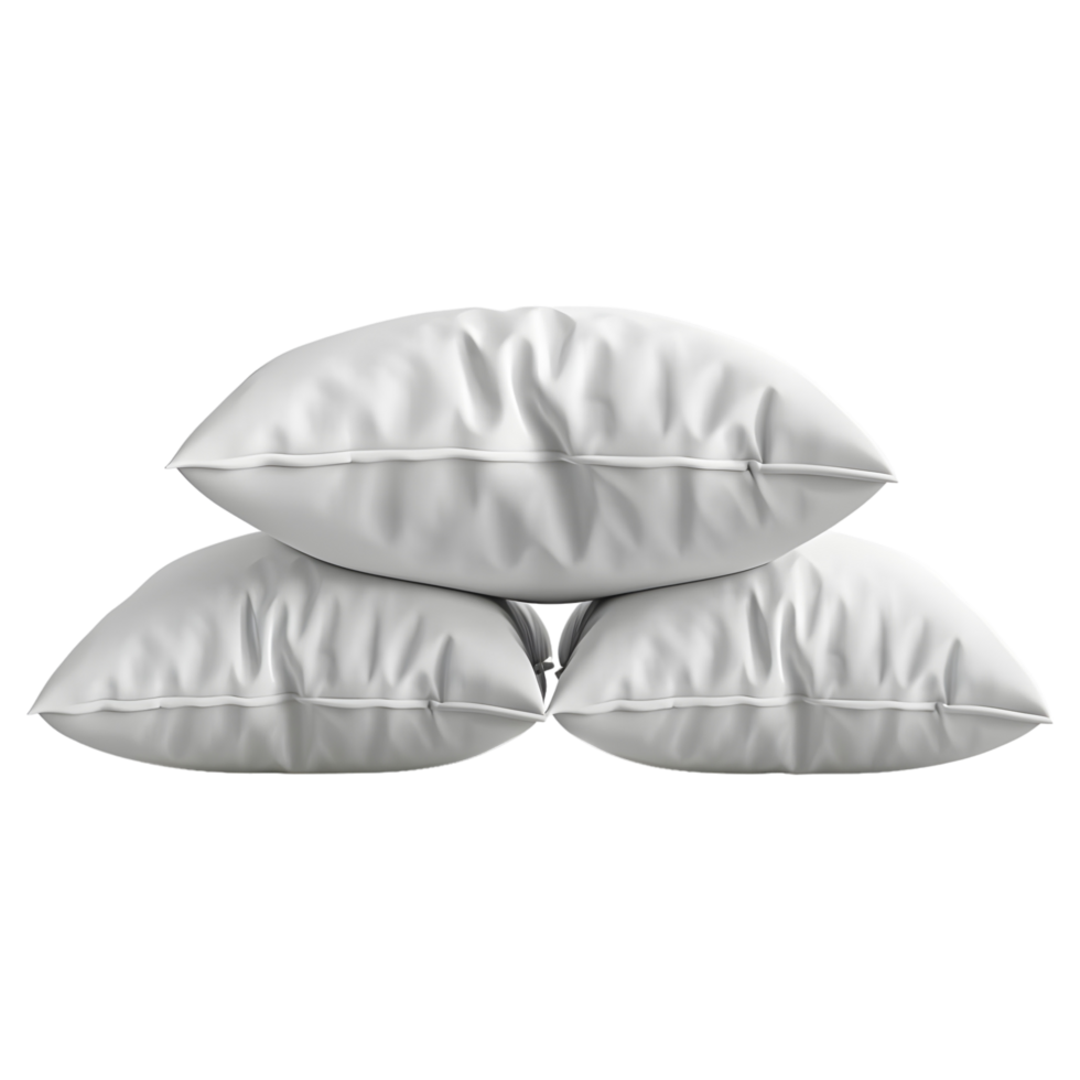 Weiß Kissen zum Bett auf transparent Hintergrund png