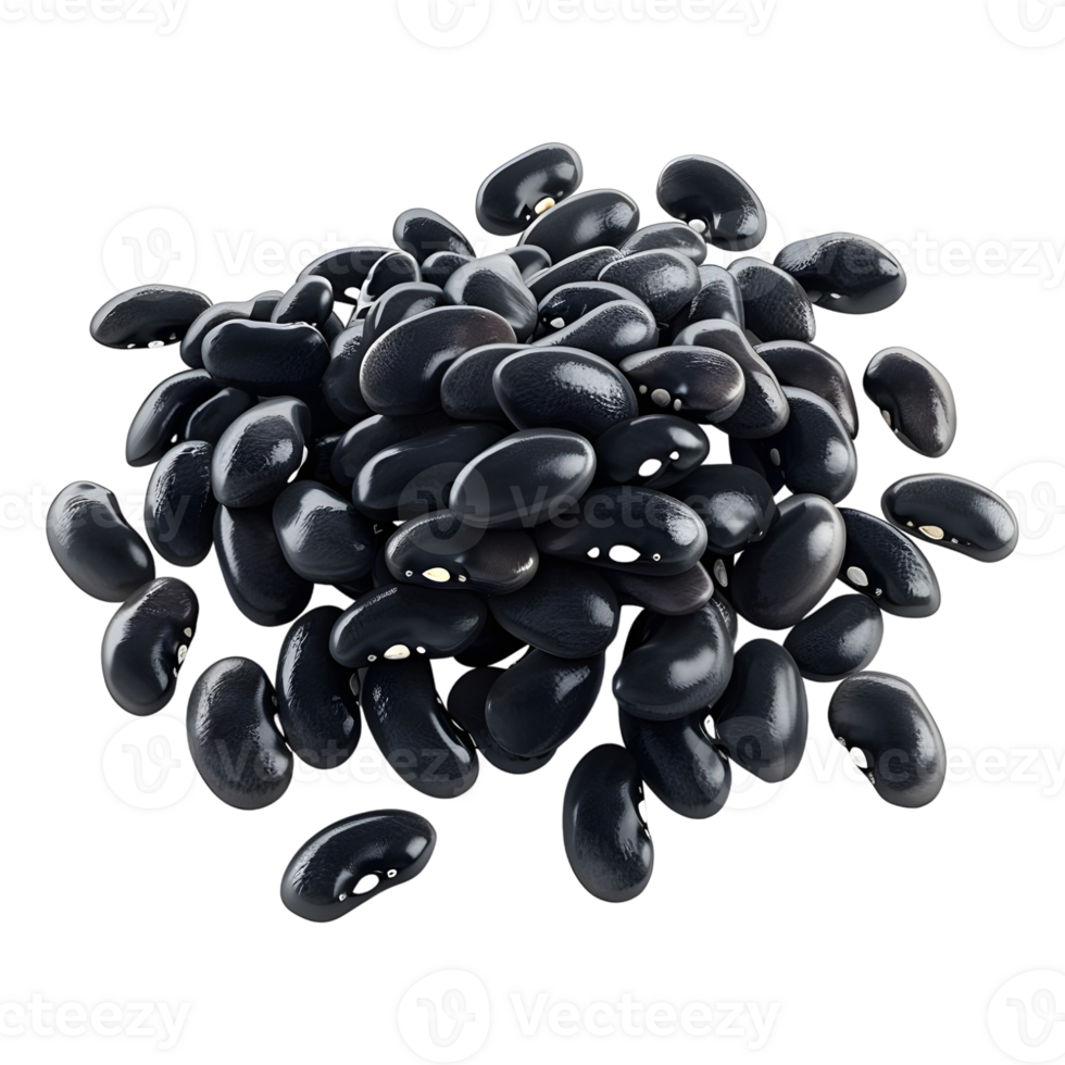Black Beans on Transparent background png