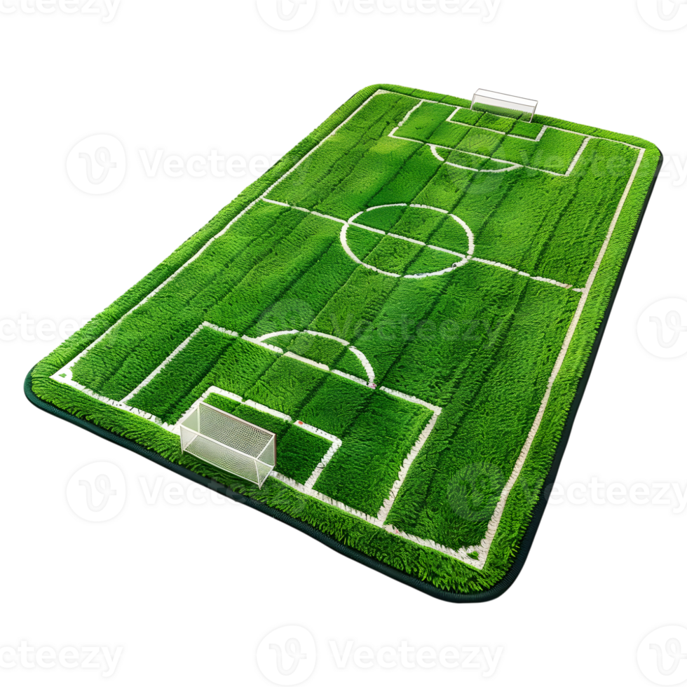 3D Rendering of a Soccer Stadium Isometric on Transparent Background png